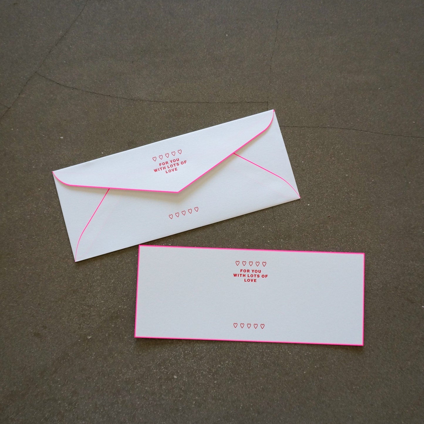 [FOR YOU WITH LOTS OF LOVE] letter set