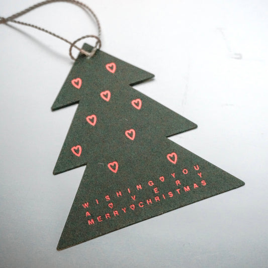 限定[Christmas tree] 紐付きカード 3枚セット